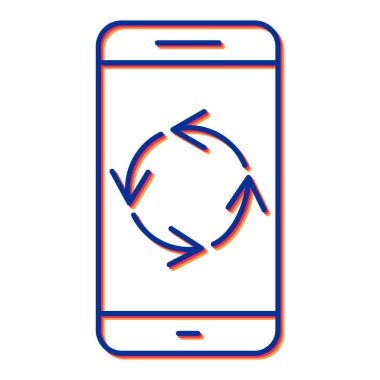 ok vektör resimli cep telefonu