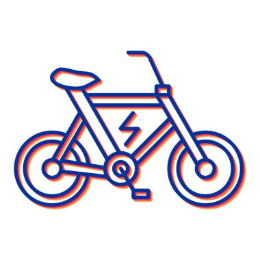 bisiklet ikonu vektör illüstrasyonu