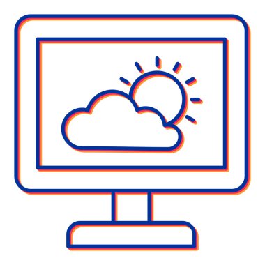 Bulut hesaplama. Web simgesi