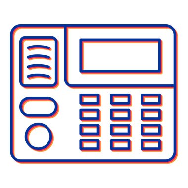 hesap makinesi simgesi vektör illüstrasyonu