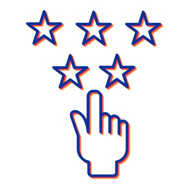 Yıldız simgesi vektör illüstrasyonu