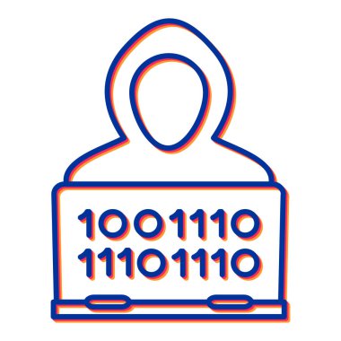 Bir neon işaretinin vektör illüstrasyonu