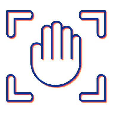 el simgesi vektör illüstrasyonu