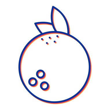 meyve simgesinin vektör illüstrasyonu