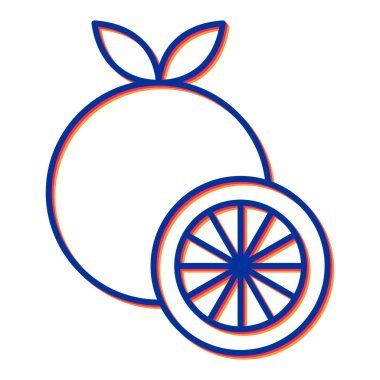 taze meyve ikonu vektör illüstrasyonu