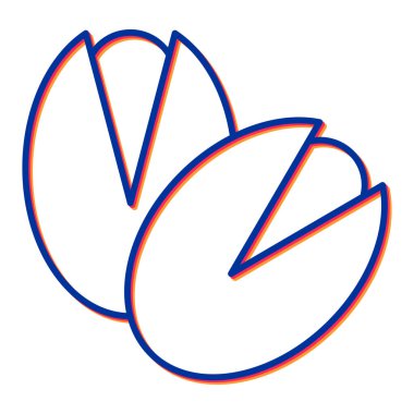 Fıstık fıstığı, basit vektör çizimi tasarımı