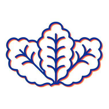 Yaprak ikonu vektör illüstrasyonu