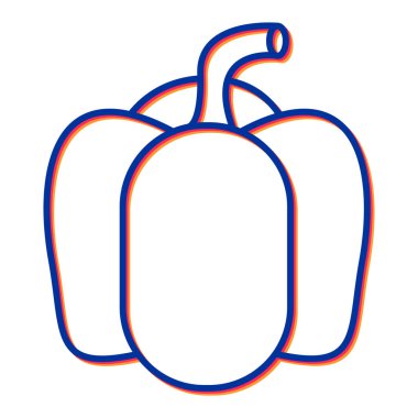 Sağlıklı gıda ikonunun vektör çizimi