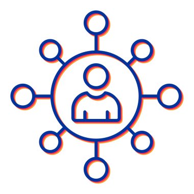 ağ paylaşım simgesi çizimi