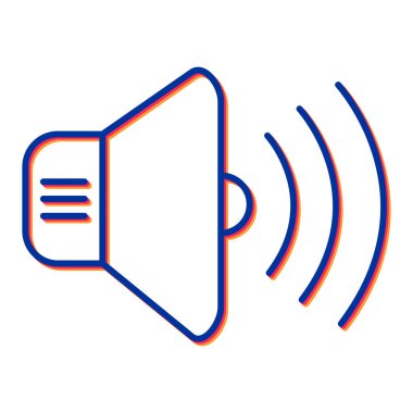 ses simgesi vektör illüstrasyonu