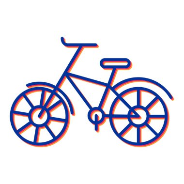 bisiklet ikonu vektör illüstrasyonu
