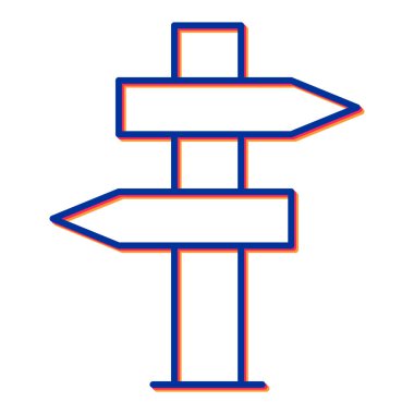 Bir ok simgesinin vektör illüstrasyonu