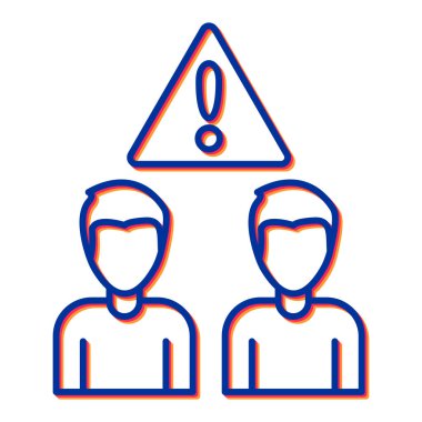 Uyarı işaretinin vektör çizimi