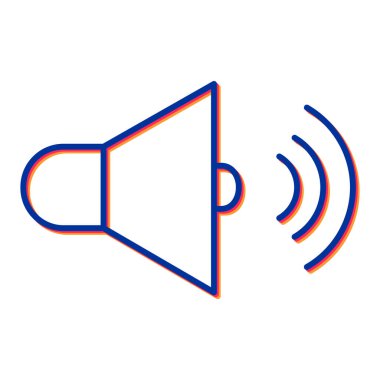 hoparlör vektör illüstrasyonu