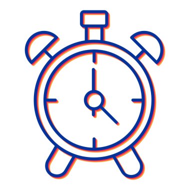 Saat simgesinin vektör illüstrasyonu