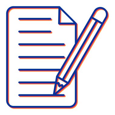 Belge. Web simgesi basit illüstrasyon