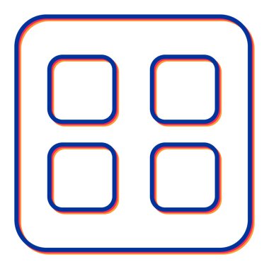 Basit vektör illüstrasyonu, web simgesi 