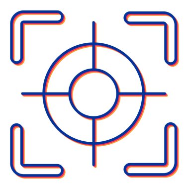 hedef simge vektör illüstrasyonu