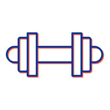 Dambıl simgesinin vektör illüstrasyonu