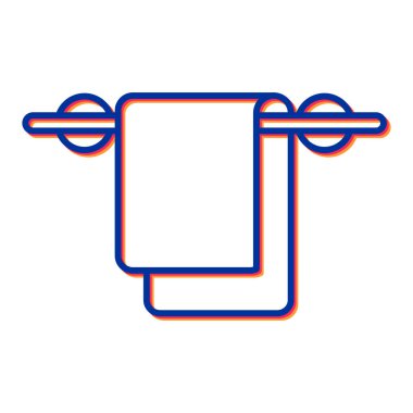 havlu ikonu vektör illüstrasyonu