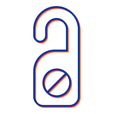 askı vektörü ince çizgi simgesi