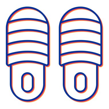 Terlik ikonu. Vektör illüstrasyonu