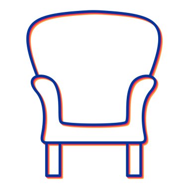 koltuk simgesi, vektör illüstrasyonu