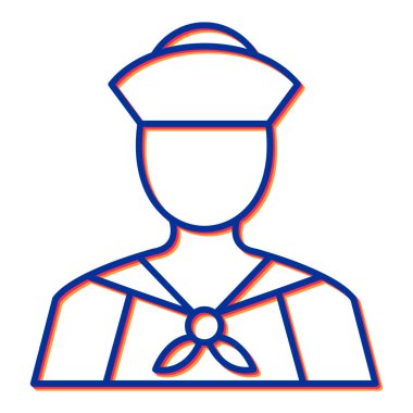 Sailor simgesi vektör çizimi