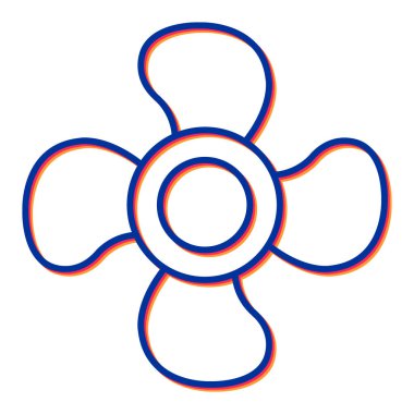 Hayran ikonu. Web için kurdele vektör simgelerinin basit çizimi