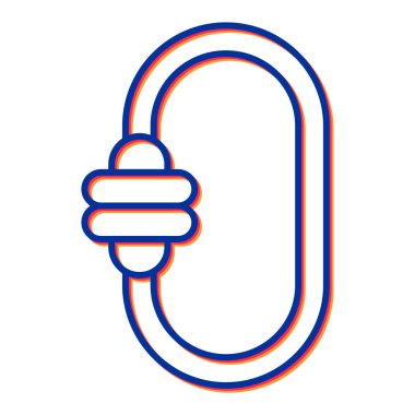 Bir ip simgesinin vektör illüstrasyonu