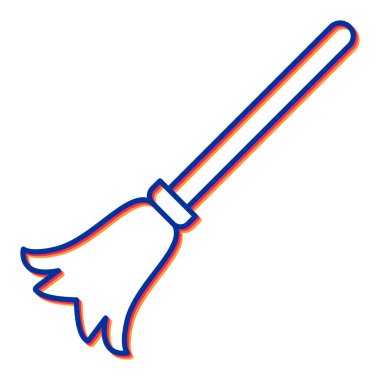 Süpürge simge vektör çizim