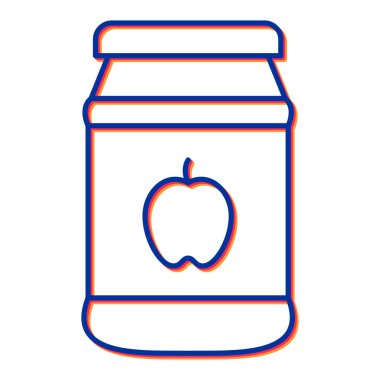 elma reçeli vektör çizim