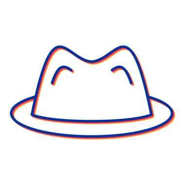 Şapka simgesi vektör illüstrasyonu