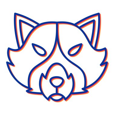 Şirin kedi simgesinin vektör çizimi