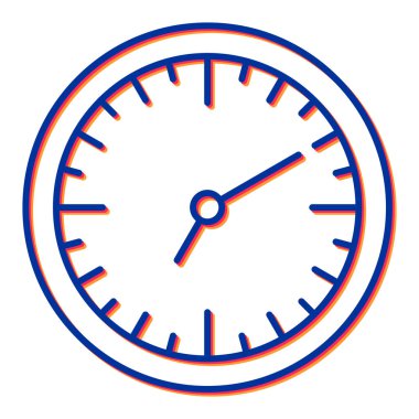 Saat simgesi vektör illüstrasyonu