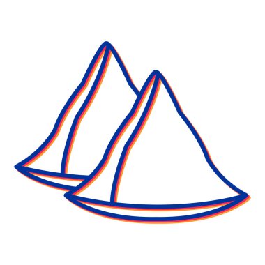 dağ ikonu vektör illüstrasyonu