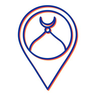 Modern b 'nin vektör illüstrasyonu eksik simgesi