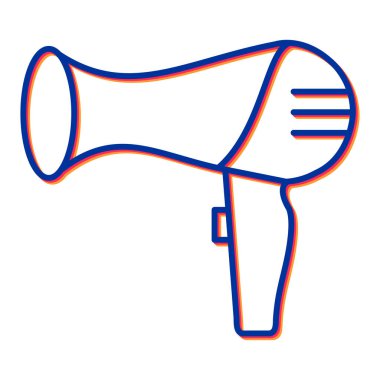 Bir megafon simgesinin vektör çizimi