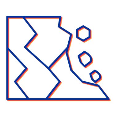 Bir yıldız simgesinin vektör illüstrasyonu