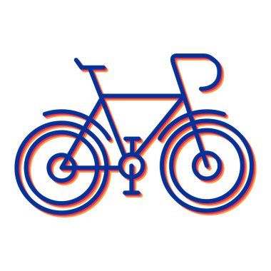 bisiklet ikonu vektör illüstrasyonu