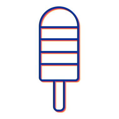 dondurma ikonu vektör illüstrasyonu