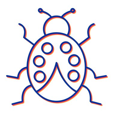 hata simgesi vektörü. Böcek sineği işareti. izole edilmiş sınır sembolü çizimi