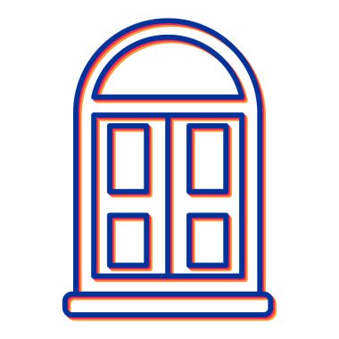 pencere simgesi vektör illüstrasyonu