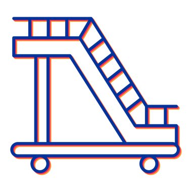 Kaykay. Web simgesi basit illüstrasyon