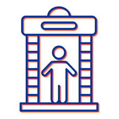 Bir merdiven simgesinin vektör çizimi