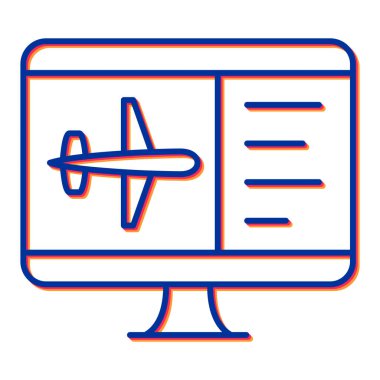 seyahat simgesi vektör çizimi