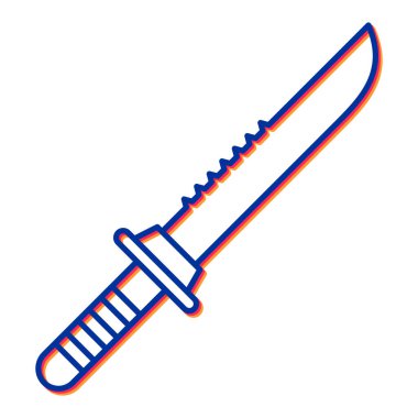 bıçak simgesi vektör illüstrasyonu