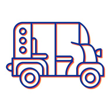 kamyon hattı simgesi, vektör illüstrasyonu