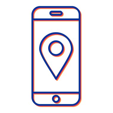 cep telefonu ikonu vektör illüstrasyonu