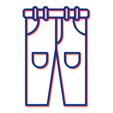 Havlu simgesinin vektör illüstrasyonu